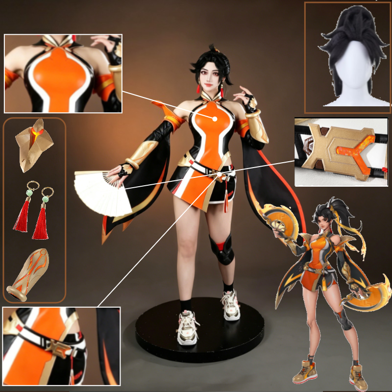 Cosplay Wig Colored - Costume da Cosplay OW Anran, Eroe