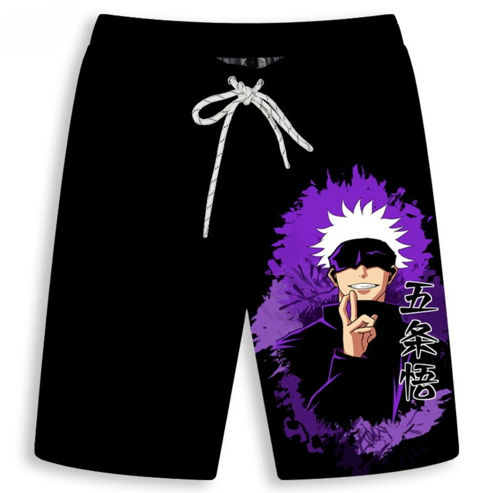 Anime Merchandise Store In Japan - Pantaloncini stampati Gojo Satoru da uomo