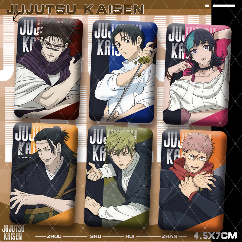 Premium Anime Merchandise - Spille Distintive Quadrate Premium Jujutsu Kaisen
