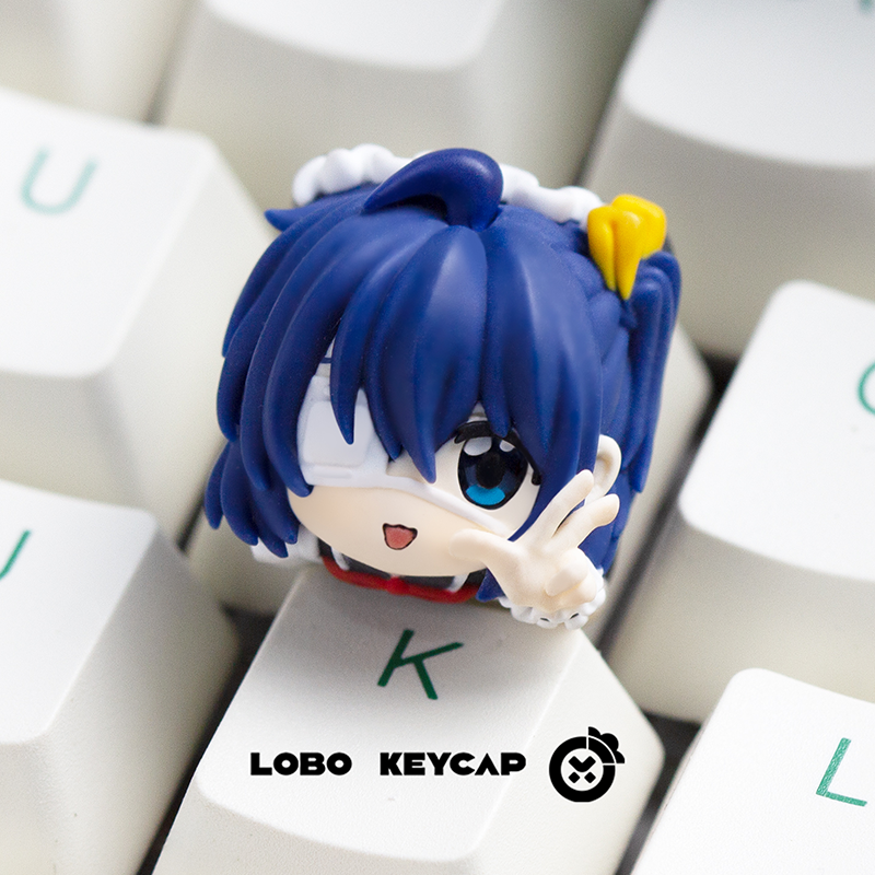 Keycap Artisan Anime - Keycap Lobo Rikka Takanashi Anime, singolo,
