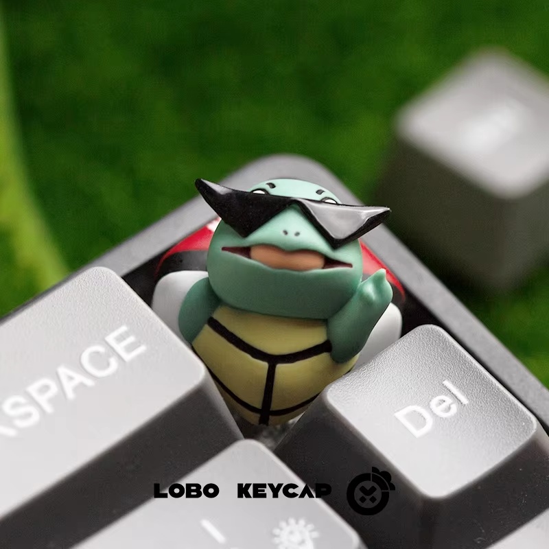 Keycap Artisan Anime - Keycap Lobo Personaggio Cartoon, Keycap Artigianale