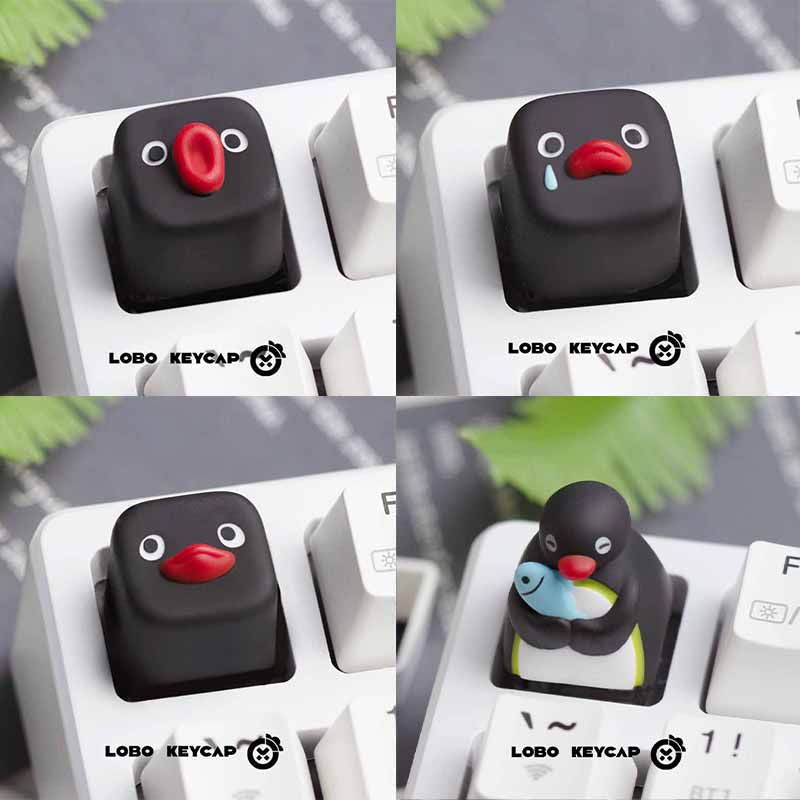 Keycap Artisan Anime - Simpatico Pingu Anime Series Pinguino Personalizzato