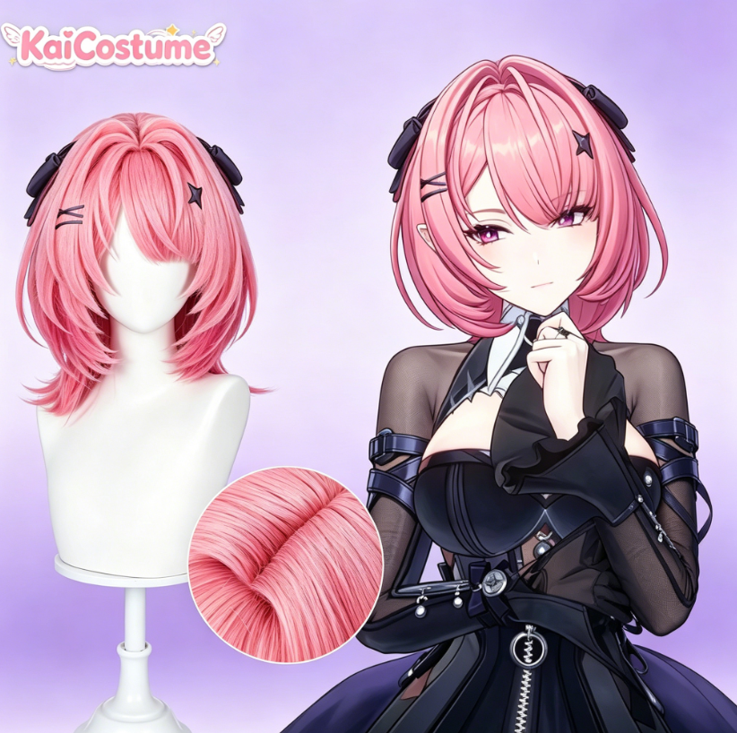 Cosplay Wig Colored - Parrucca cosplay ZZZ Ramiel, modello in