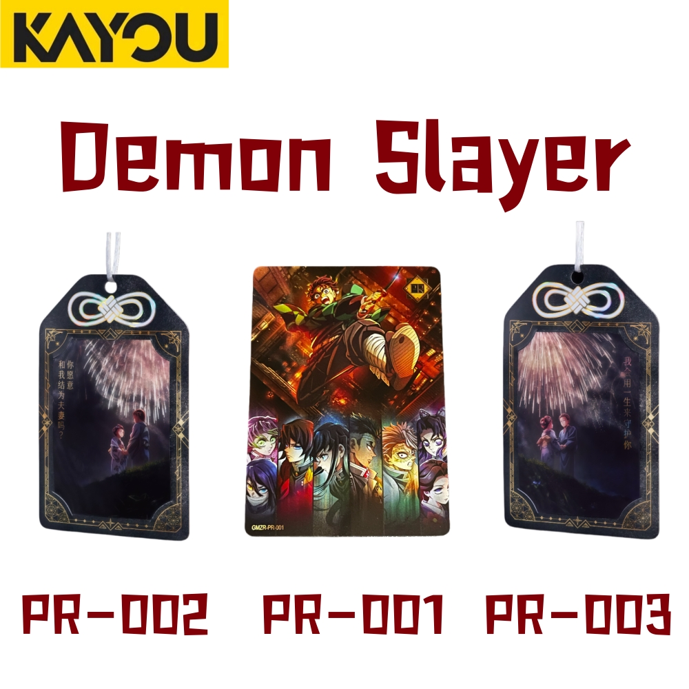 Anime Merchandise For Kids - Carte Promozionali Demon Slayer PR001-003 Serie