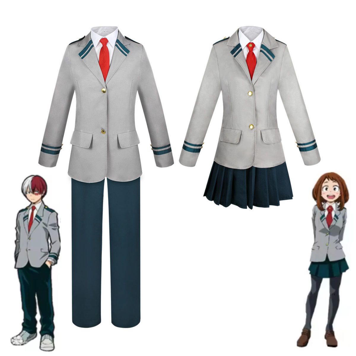 Cosplay Wig Colored - Anime My Hero Academia Shoto Todoroki