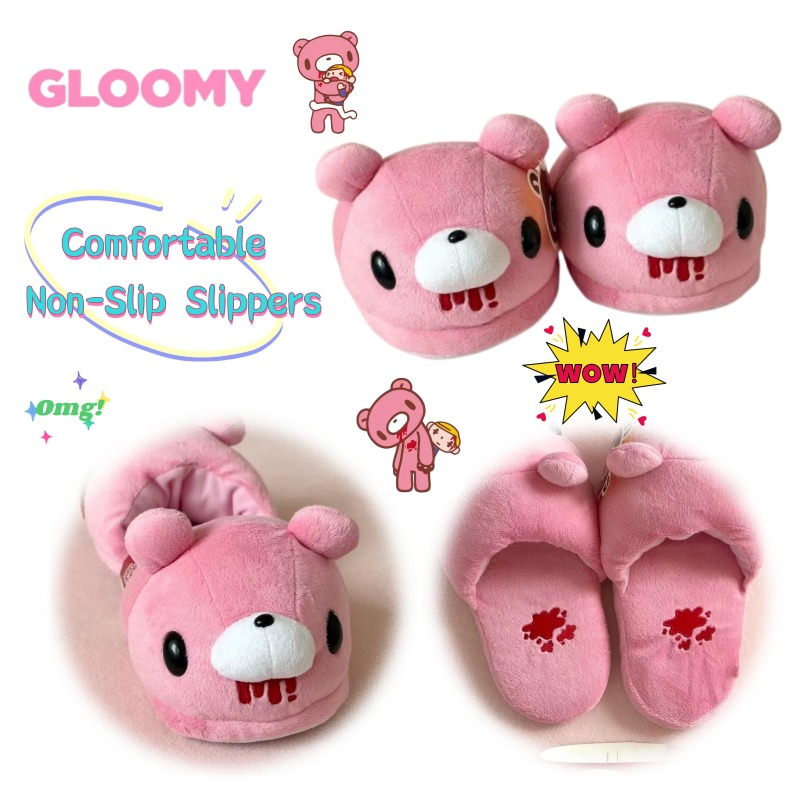 Anime Cosplay Merchandise - Pantofole in cotone Gloomy Bear Anime