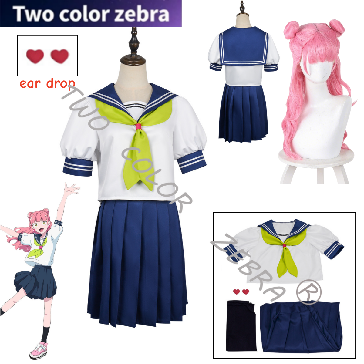 Nuovo Costume Cosplay Anime 'T - Cosplay Wig Colored recensione e prezzo