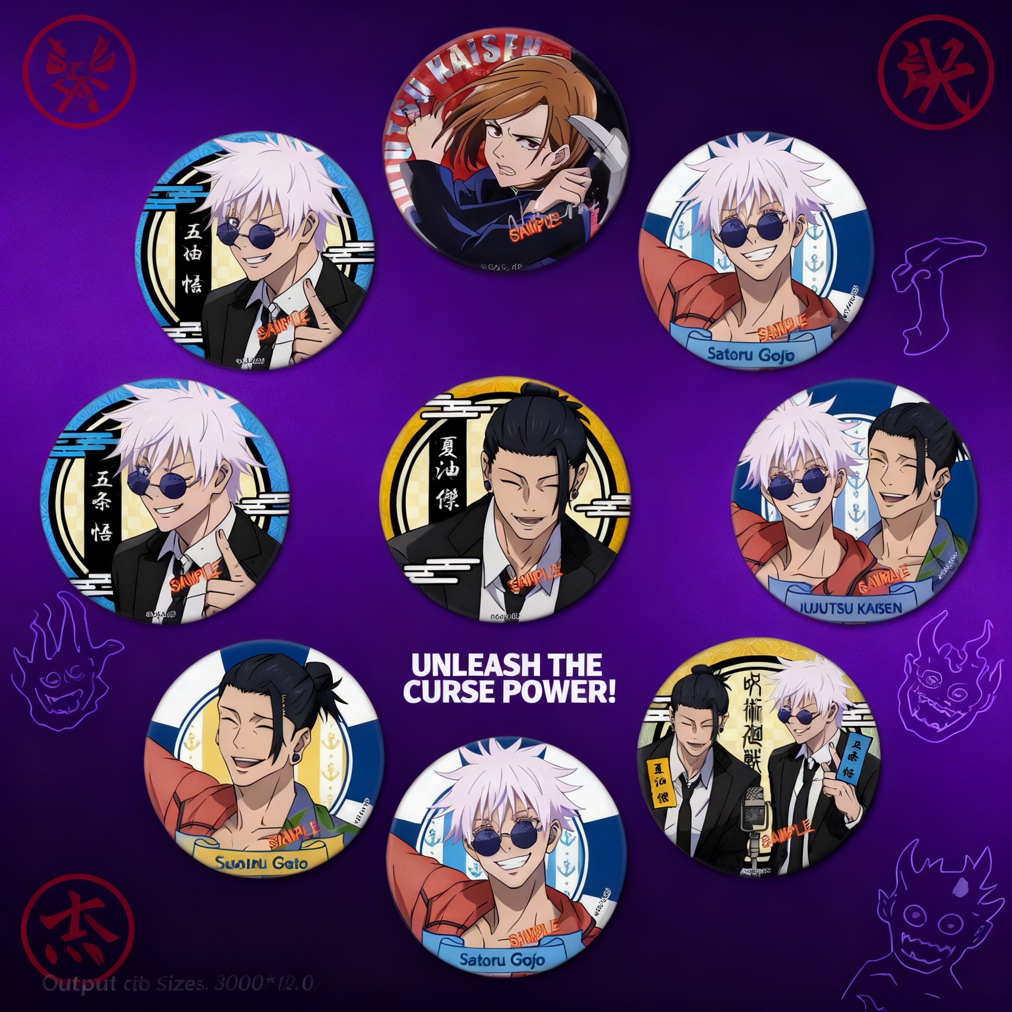 Badge Pin Jujutsu Kaisen Premi - Premium Anime Merchandise recensione e prezzo