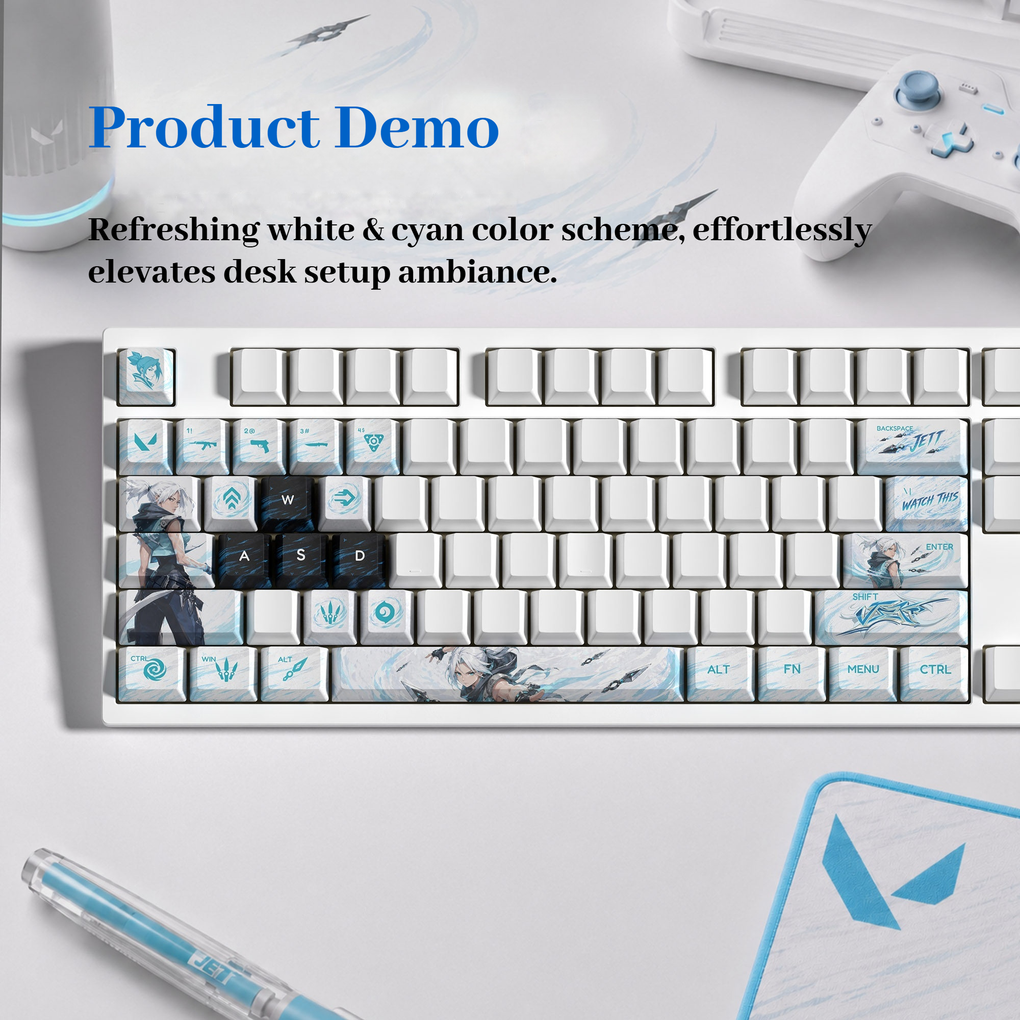 Keycaps Valorant 29 Tasti PBT  - Keycap Artisan Anime recensione e prezzo