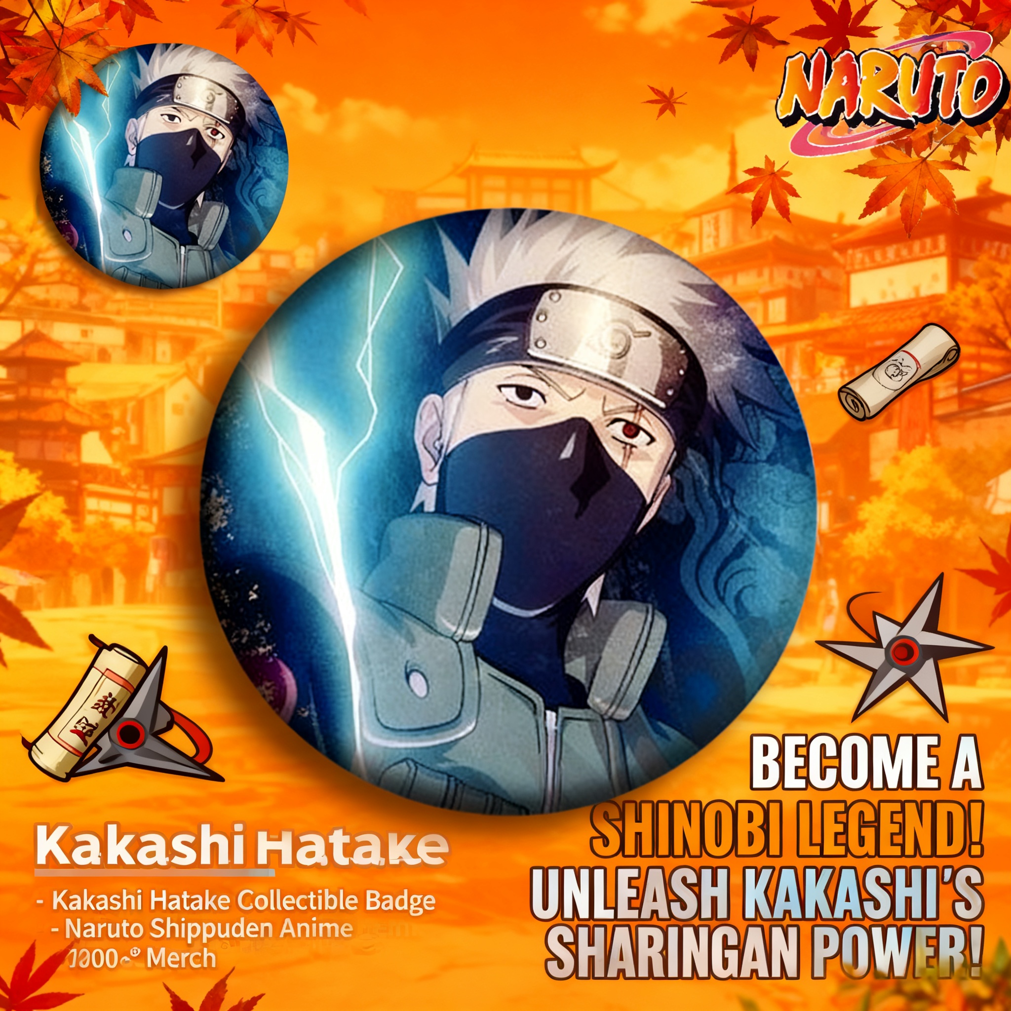 Badge Anime Naruto 58mm, Sasuk - Anime Cosplay Merchandise recensione e prezzo