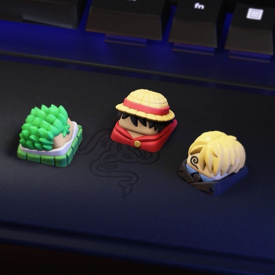 Nuovi Keycap Kawaii ONE PIECE  - Keycap Artisan Anime recensione e prezzo